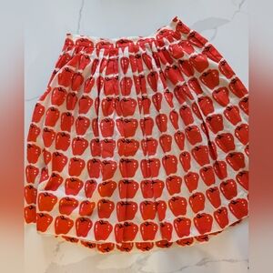 RARE JCrew Apple pleated midi skirt fits 28inch waist